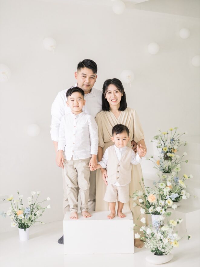 小家庭親子寫真，雙寶家庭，2歲與4歲