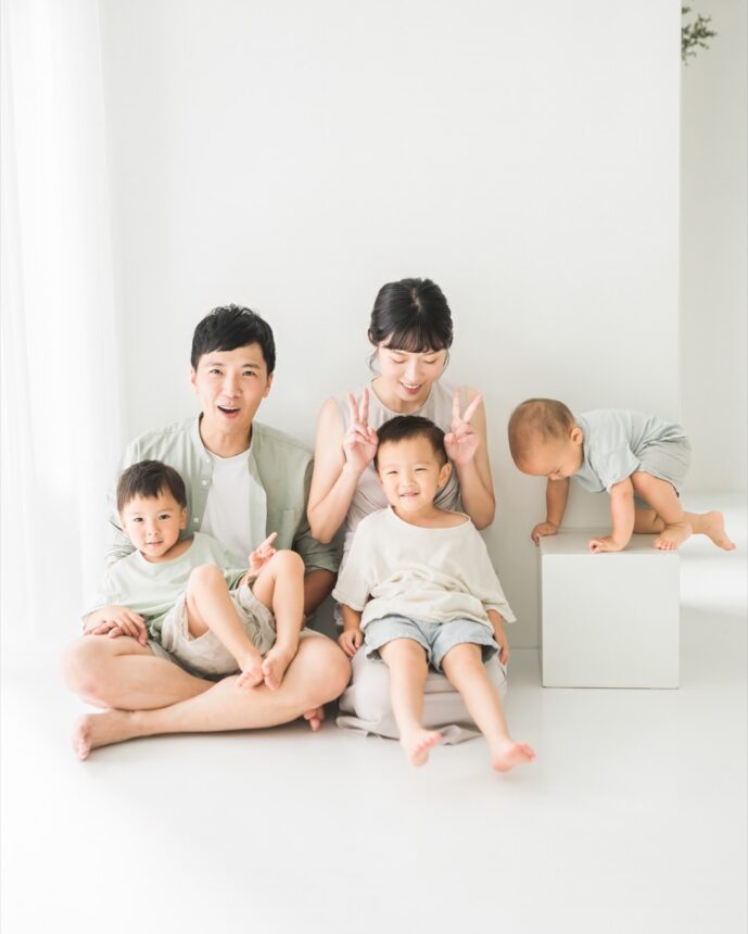 家有三男寶的親子寫真