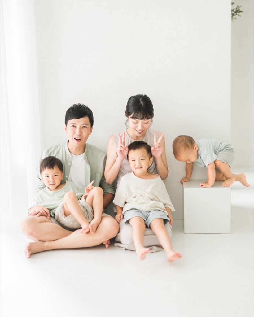家有三男寶的親子寫真