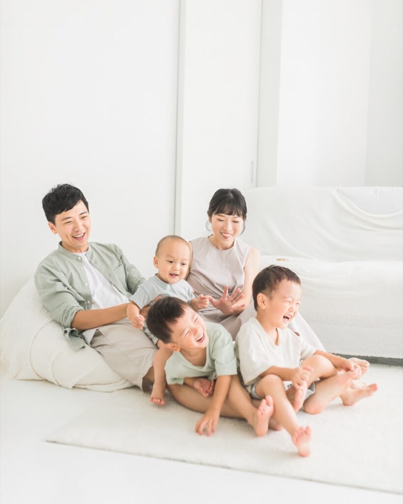 家有三男寶的自然互動親子寫真