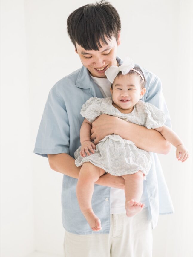小家庭寫真，寶寶父女照