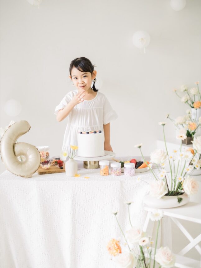 六歲孩子的好好玩蛋糕計畫與親子寫真