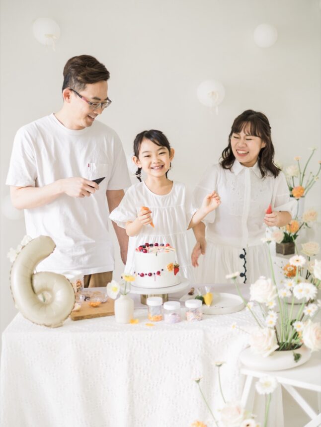六歲孩子的好好玩蛋糕計畫與親子寫真