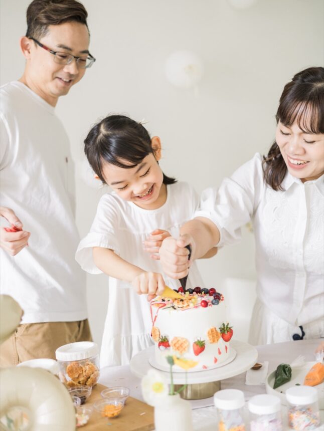 六歲孩子的好好玩蛋糕計畫與親子寫真