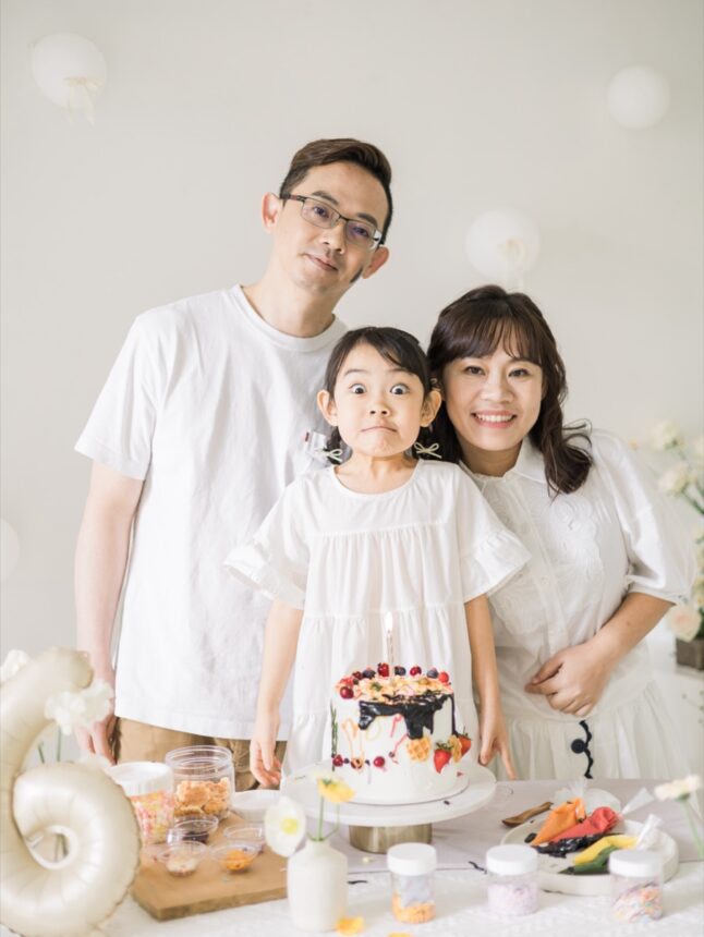 六歲孩子的好好玩蛋糕計畫與親子寫真