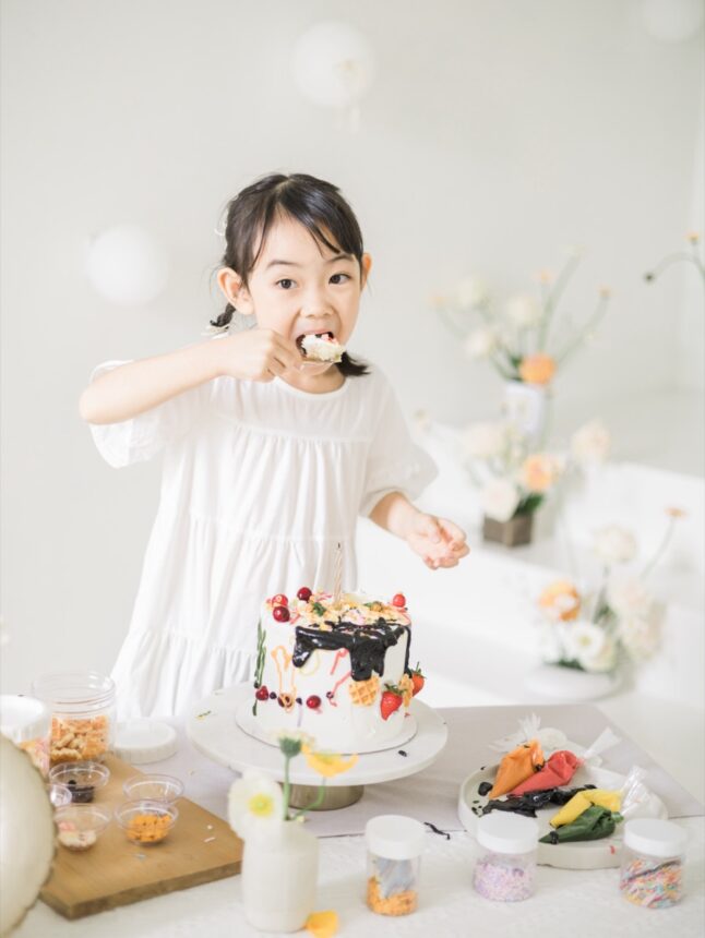 六歲孩子的好好玩蛋糕計畫與親子寫真