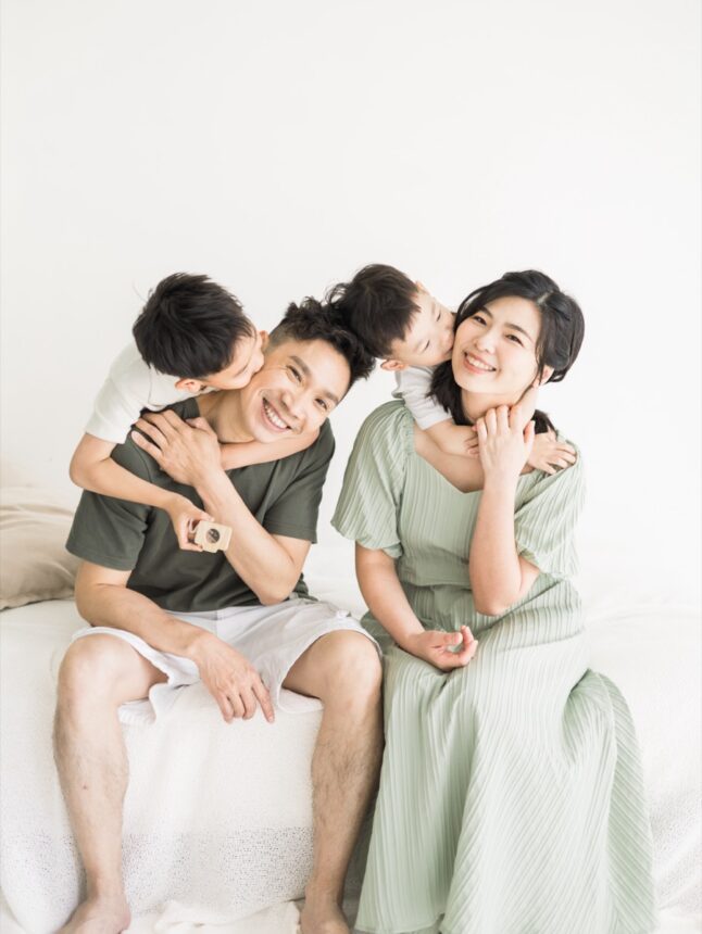 三歲與六歲寶貝的親子寫真，自然互動親子寫真