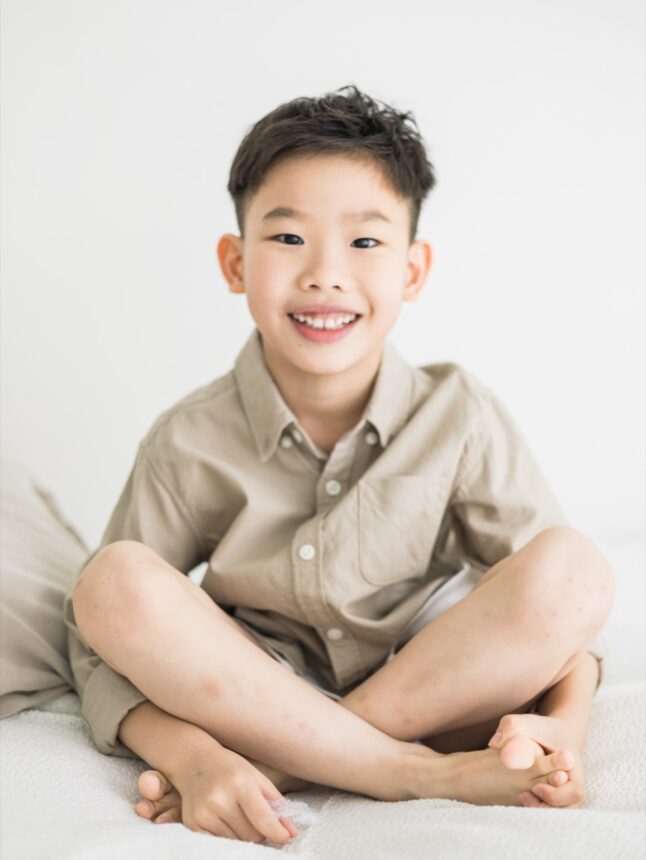 六歲寶貝的親子寫真，自然互動親子寫真