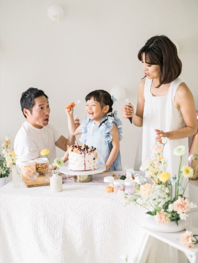 四歲的蛋糕計畫與親子寫真