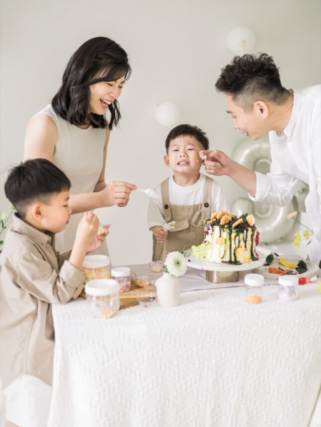 大孩子的蛋糕計畫，彩繪蛋糕與親子攝影，三歲的蛋糕計畫，三歲生日寫真