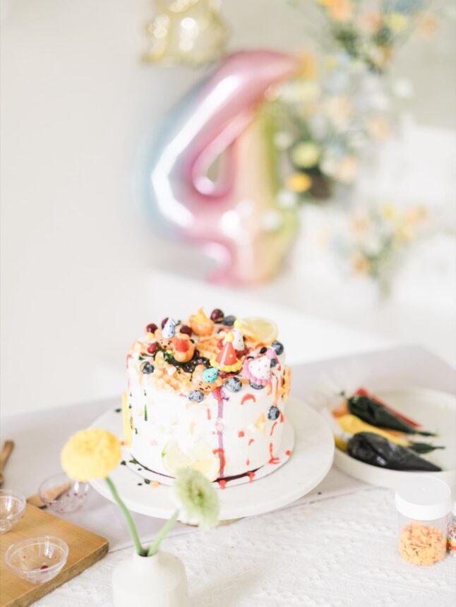 四歲的蛋糕計畫與親子寫真