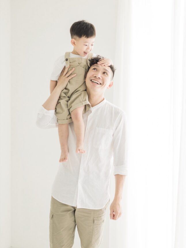 三歲與六歲寶貝的親子寫真，自然互動親子寫真