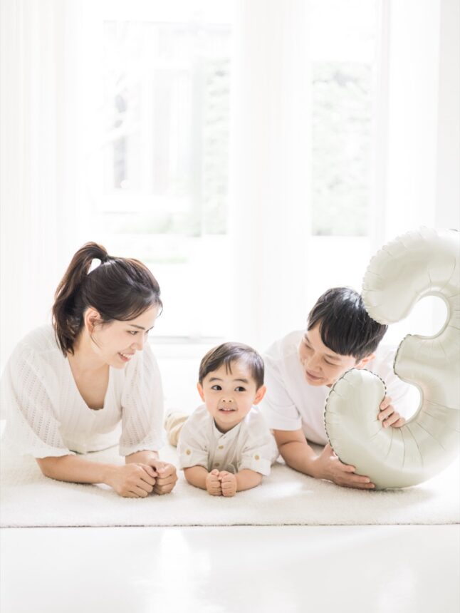 三歲的親子寫真