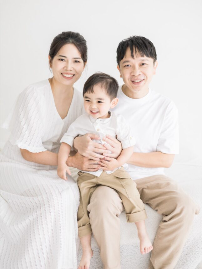 三歲孩子的親子寫真
