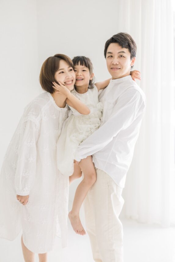 六歲孩子的寫真，小家庭寫真