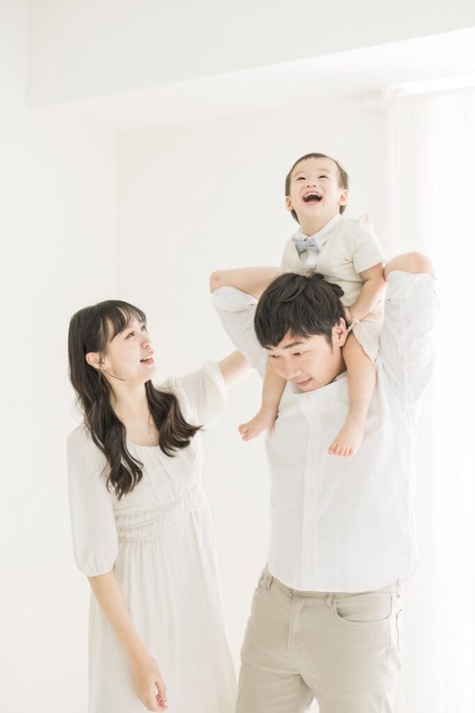 一歲寶寶親子寫真，自然的親子互動寫真