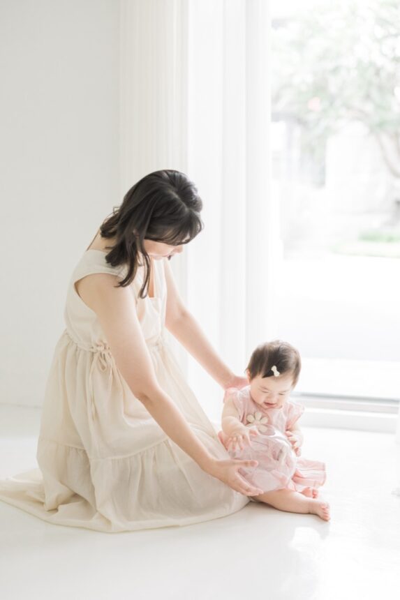 週歲親子寫真，一歲女寶與媽咪，媽咪與寶寶寫真